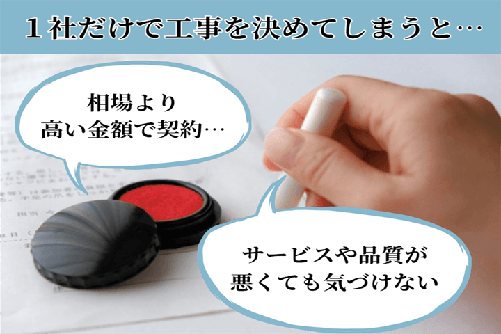 １社で決めると
